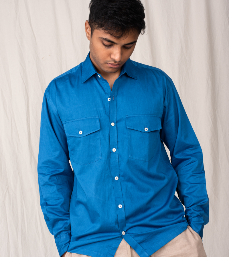 The Blue Solid Shirt