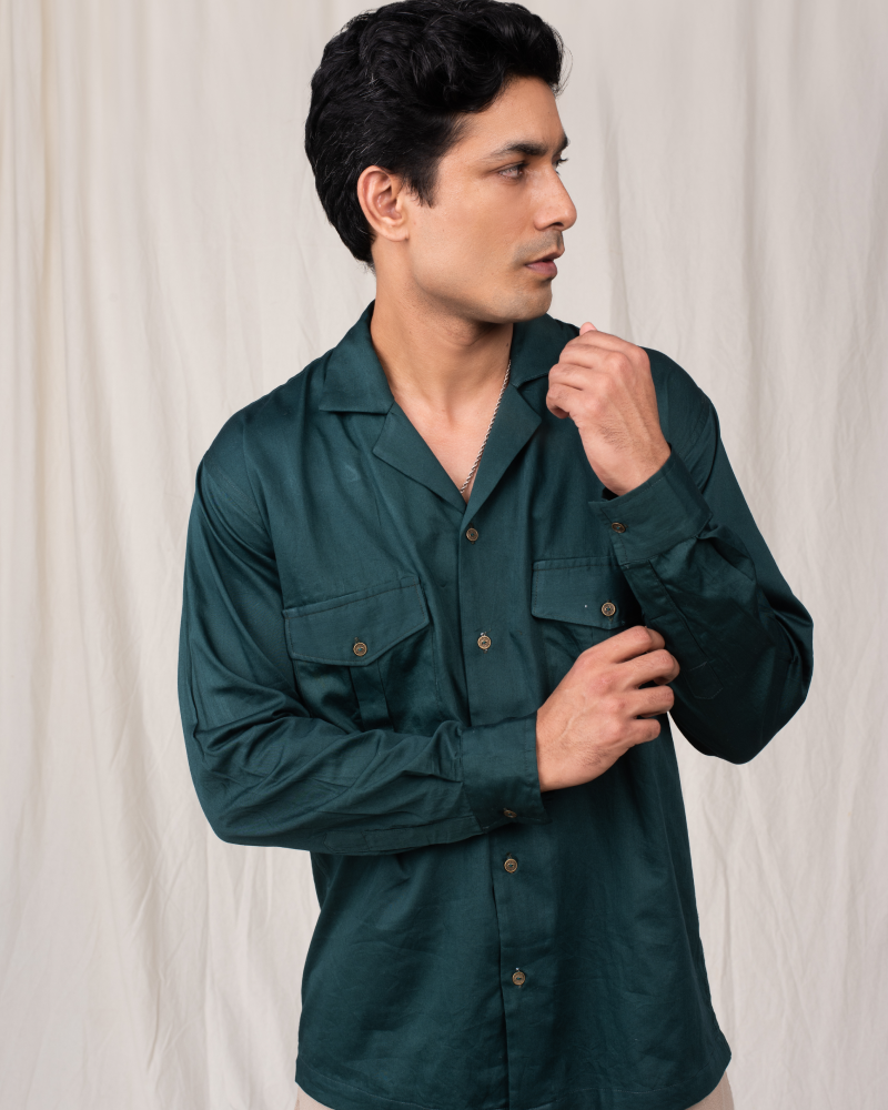 The Green Solid Shirt