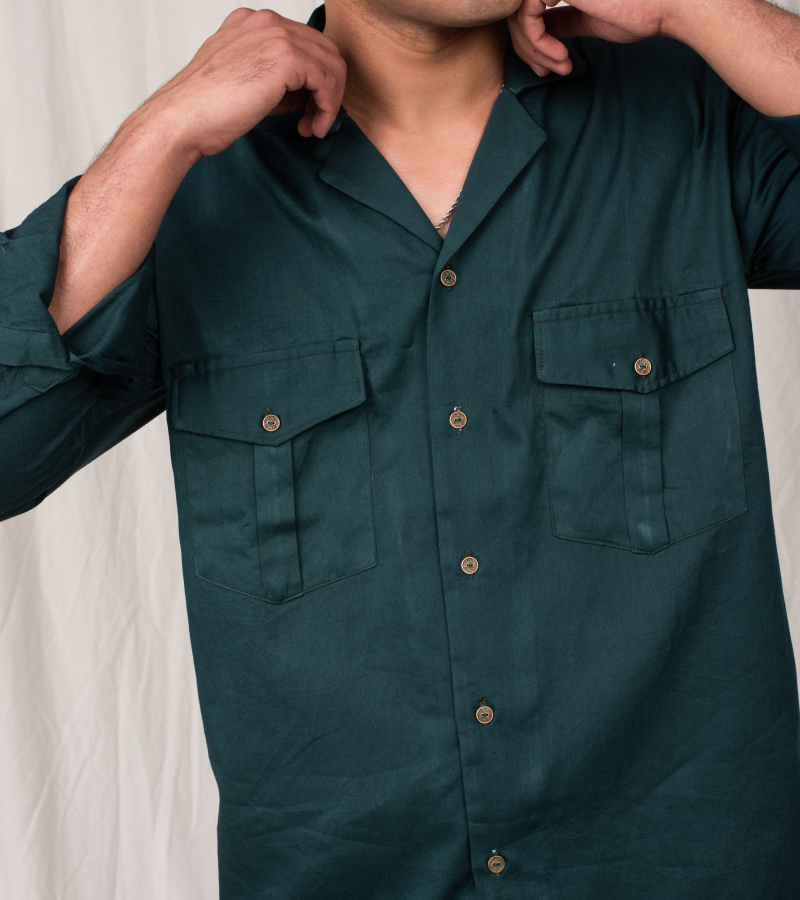 The Green Solid Shirt